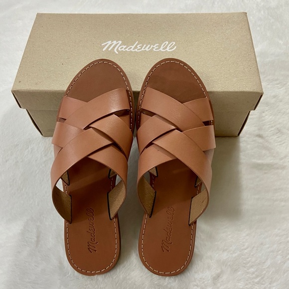 Madewell Shoes - Madewell Boardwalk Woven strap Leather Sandal 7.5